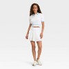Women's Polo Shirt Sleeve Sweater - JoyLab™ White - 3 of 3