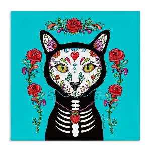 Stupell Industries Celebration of Life Cat Portrait Canvas Wall Art - 1 of 4