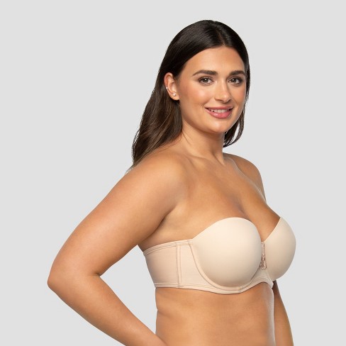 Vanity Fair Womens Beauty Back Underwire Smoothing Strapless Bra 74380 -  ROSE BEIGE - 36C