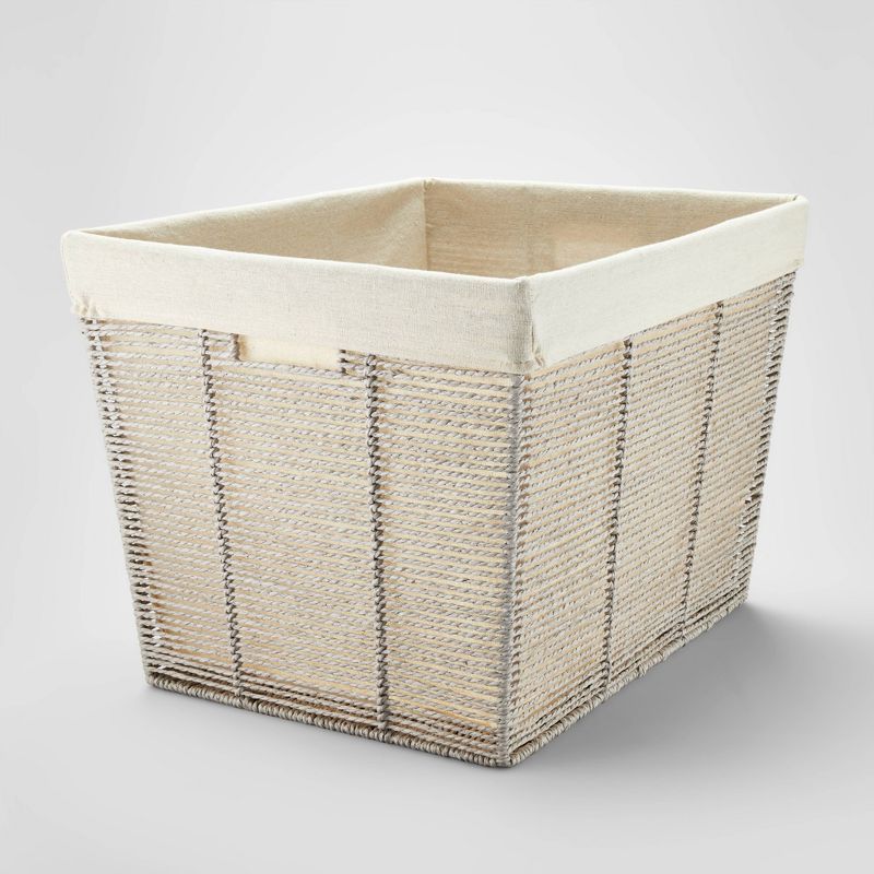 Twisted Rope Laundry Basket Gray - Brightroom&#8482;, 1 of 8