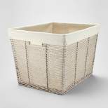 Twisted Rope Laundry Basket Gray - Brightroom™