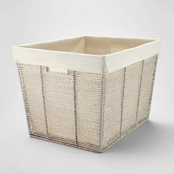 Twisted Rope Laundry Basket Gray - Brightroom™