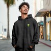 Dalix Alien Embroidery Washed Sweatsuit Set Hoodie Jogger Soft Fleece Relaxed Fit Lounge Mens - 4 of 4