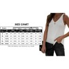 Women's Deep V-Neck Cable Knit Vest Casual Sleeveless Sweater Tank Top - 3 of 3