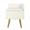 XIYUYEU Storage Bench Shoe Rack Hidden Storage and Upholstered Cushions for Entryway Bedroom - 2 of 4