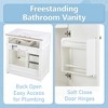 30" Bathroom Vanity with Sink Combo, Bathroom Storage Cabinet with 3 Drawers, Freestanding Under-mount Ceramic Sink Vanity Set For Bathroom - 3 of 4