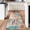 Coolmee Washable Rugs for Entryway Indoor, Non Slip Small Living Room Rugs Printed Faux Wool Throw Rug, Floor Carpet Gray - 2 of 4