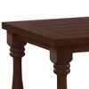 ACEPANO 23.5 in. W Style Coffee Colored Side Table with A Rubbed Gris Finish-Antique Brown - 4 of 4