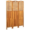 vidaXL 3-Panel Room Divider 47.6"x0.8"x66.9" Solid Acacia Wood - 2 of 4