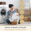 LunaLulinlk Weighted-Hem Fabric Bathroom Curtain, Water-Repellent - 3 of 4