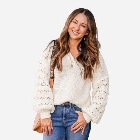 Target Women's Sweater - White - XL