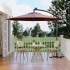 10ft Offset Patio Umbrella, Cantilever Umbrella with Easy Lift & Tilt Adjustment - 2 of 4
