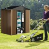 Metal Outdoor Storage Sheds Waterproof Garden Shed with Lockable Doors for Backyard, Equipment, Courtyard, Patio, Tool & Outdoor Storage 6 x 4 FT - 3 of 4
