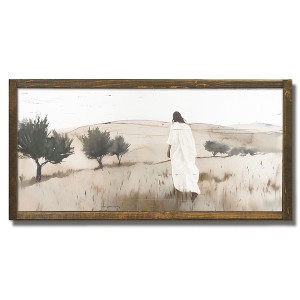 Creative Products Jesus Walking 24 x 12 Framed Wood Plaque - 1 of 1