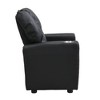 Yinvani Black PVC Child Recliner Chair with Cup Holder - 2 of 4