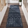 Area Rug Machine Washable Rug Non Slip Non Shedding Indoor Carpet Boho Geometric Low Pile Foldable Stain Resistant Throw Rug for Bedroom Living Room - 4 of 4