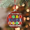 Northlight 3" Silver Plated Dots Candy Logo with European Crystals Christmas Ornament - Red/Silver - 4 of 4