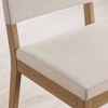 44" Linus Wood Sling Back Chair with Cushion, Flax Upholstery - Nathan James: Easy 20 Min Assembly - 4 of 4