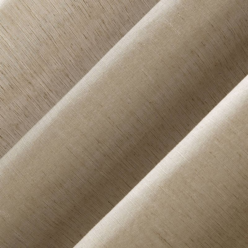 Linen Blend Textured Sheer Rod Pocket Curtain Panel - No. 918, 6 of 8