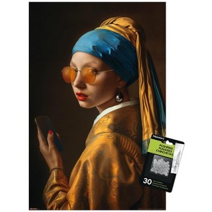 Trends International Reinders: Master Twist - Modern Pearl Girl Unframed Wall Poster Prints - 1 of 4