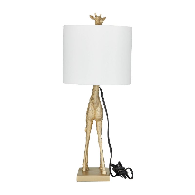Eclectic Polyresin Giraffe Table Lamp Gold - Olivia &#38; May, 3 of 17