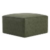 Grungis PU Leather Square Benches,Modern Upholstered Ottoman,Ottoman Bench for Living Room,Bedroom - 4 of 4