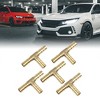 Unique Bargains Hose Barb Brass 3 Way Tee Connector Adaptor for Air Water Gas 5 Pcs - 2 of 4