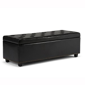 PAGED Storage Ottoman Multi-functional Ottoman Foot Rest with Safety Hinge and Tufted Top for Bedroom, Living Room - 1 of 4
