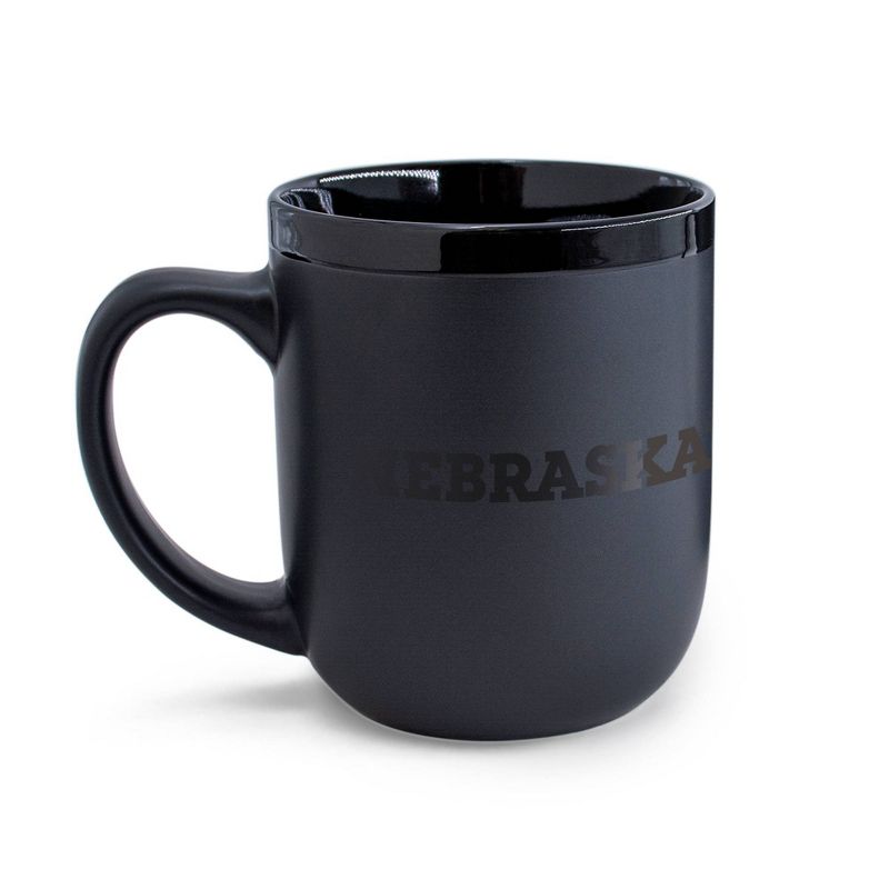 NCAA Nebraska Cornhuskers 12oz Ceramic Coffee Mug - Black, 2 of 4