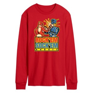 Men's - Rock 'Em Sock 'Em Robots - Rock 'Em Sock 'Em Robots Long Sleeve Graphic T-Shirt - 1 of 3