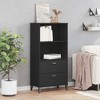 vidaXL Bookcase Standing Storage Bookshelf Display Rack Office Solid Wood Pine, 23.6"x13.8"x48.4" - 3 of 4