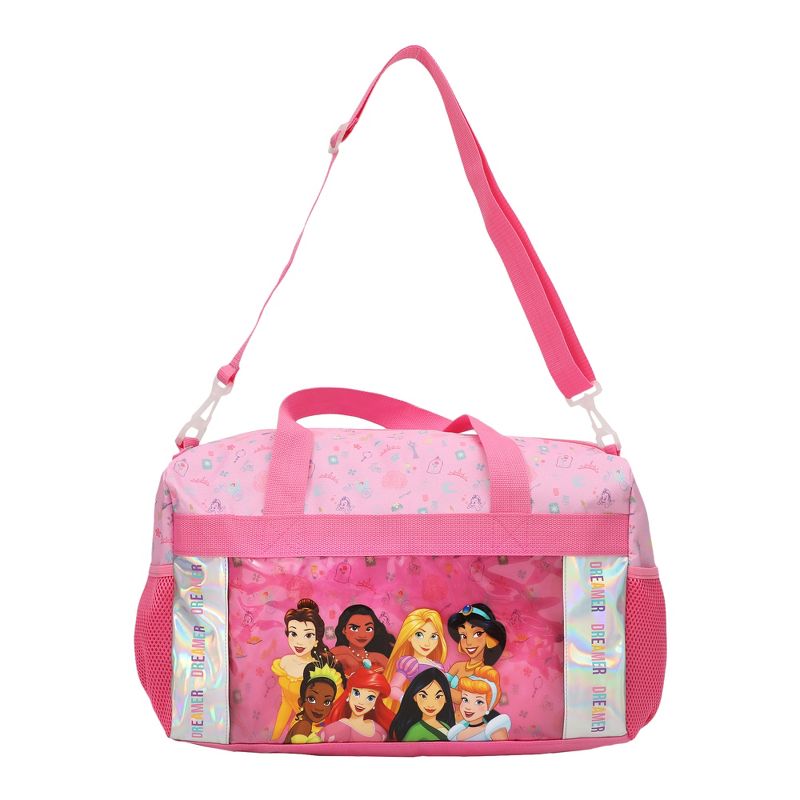 Disney Princesses 5-Piece Pink Youth Kids Girls Duffle Bag Set, 2 of 7