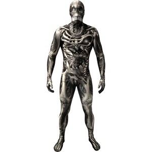 Halloween Express Adult Morph Skull N Bones Costume Shirt - 1 of 1