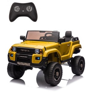 Coucheta 24V 2-Seater Licensed Toyota Ride-On w/ Parent Remote, 4.4MPH, 4x550W Motors, Lockable Doors, Spring Suspension, Adjustable Seat, MP3&Lights - 1 of 4