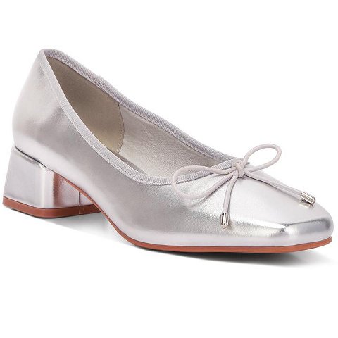 Женские туфли London Rag Womens Laga Metallic Low Block Heel s Ballerinas 6