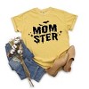 Simply Sage Market Women's Momster Bats Short Sleeve Garment Dyed Tee - 3 of 4