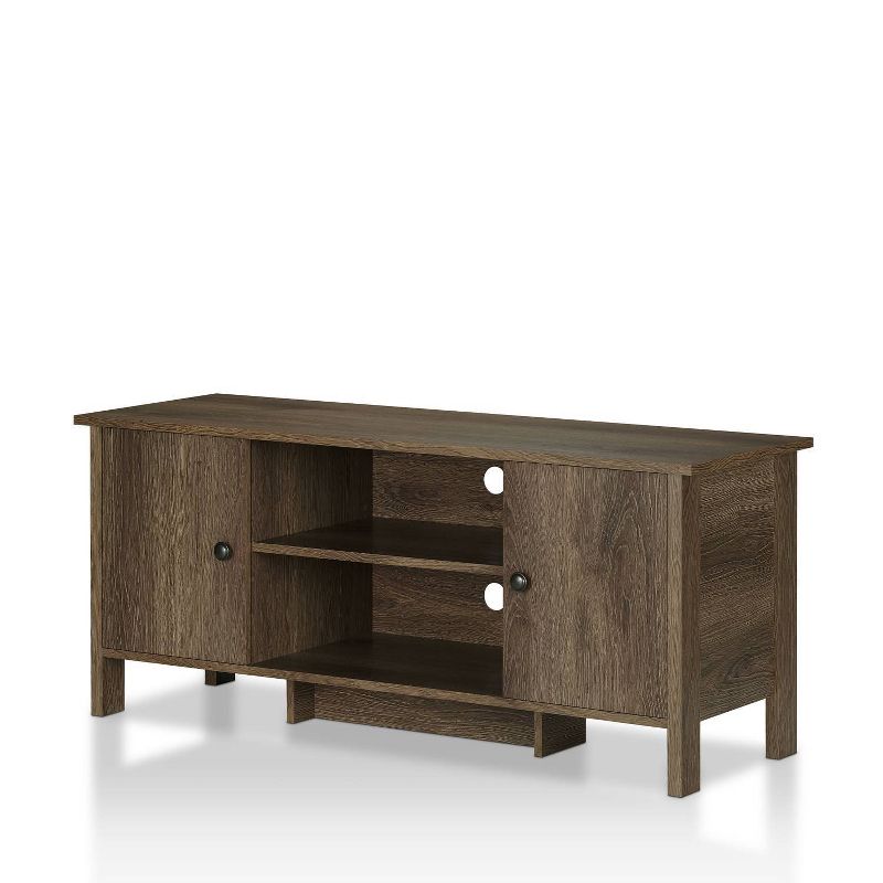 Cecilia TV Stand for TVs up to 47&#34; Distressed Walnut - miBasics, 4 of 14