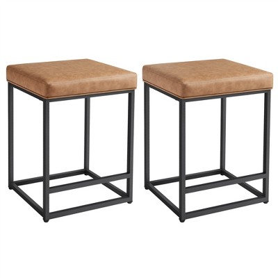 Yaheetech 24 H Backless Upholstered Bar Stools Set Of 2 For Kitchen   GUEST 003d842f 707f 4e7e A0e6 E74778486a01