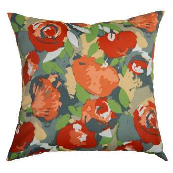 22"x22" Oversize Light Floral Poly Filled Square Throw Pillow - Rizzy Home