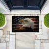 Stupell Industries Bald Eagle Portrait Printed Outdoor Door Mat, design by Collin Bogle, 18"x30" - 3 of 4