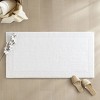 SEVOBAL Bathroom Rugs Bath Mat Rug Home Decor Carpet Shower Mat Home Decor for Bathtub Side Floor Shower Room Bathroom, White, 44"*24"*0.75" - 3 of 4