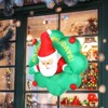Karl Home 4 FT Lighted Christmas Inflatable Santa with Wreath Broke Out from Window - 4 of 4