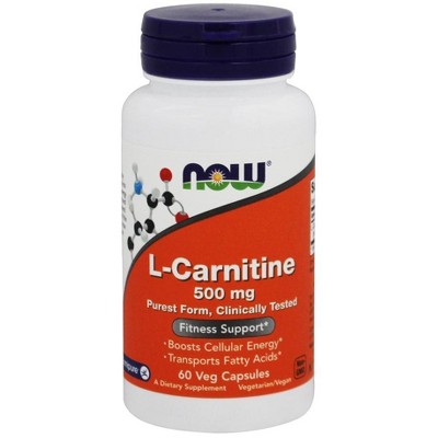 NOW Foods L-Carnitine 500 mg.  -  60 Count