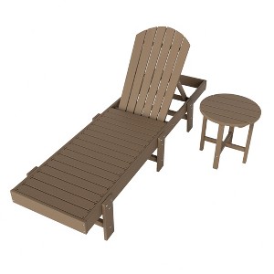 WestinTrends Dylan 2 Piece Poly Reclining Chaise Lounge - 1 of 4