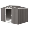 Outsunny Metal Storage Shed Organizer, Garden Tool House with Vents and Sliding Doors for Backyard, Patio, Garage, Lawn - 4 of 4