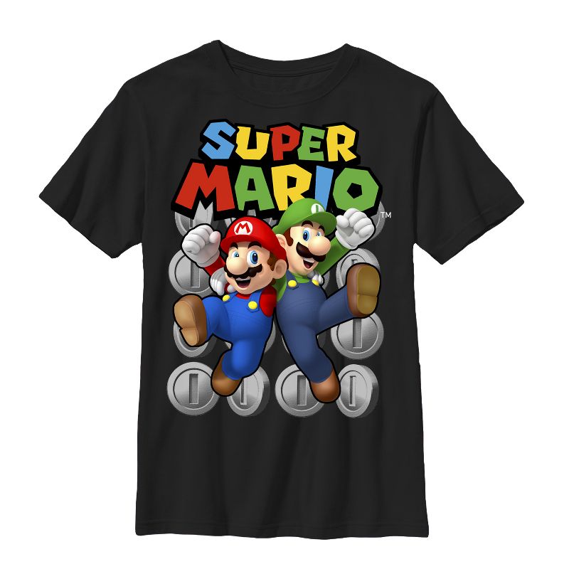 Boy's Nintendo Mario Bros Team T-Shirt, 1 of 5
