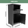 Syemin Deck Boxes 48 Gallon Package Delivery Boxes, Lockable Outdoor Storage Box, Large Package Delivery Waterproof Deck Box, Black, 44.1"*24.2"*18.6" - 3 of 4
