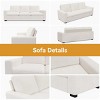 Dyonery 88.97" Modern Couches for Living Room, Deep Seat Sleeper Sofa with 8¡±Cushion - 4 of 4