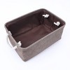 Unique Bargains Fabric Collapsible Sturdy Spacious Storage Bins 3 Pcs - 3 of 4