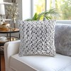 LIVN CO. Vintage Ruched Square Velvet Pillow - 2 of 4